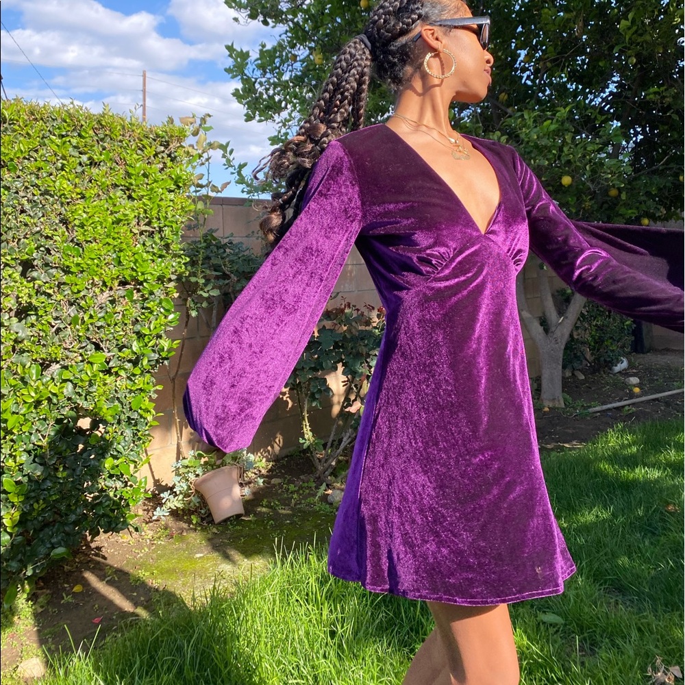 Super cute velvet Tularosa dress from REVOLVE
